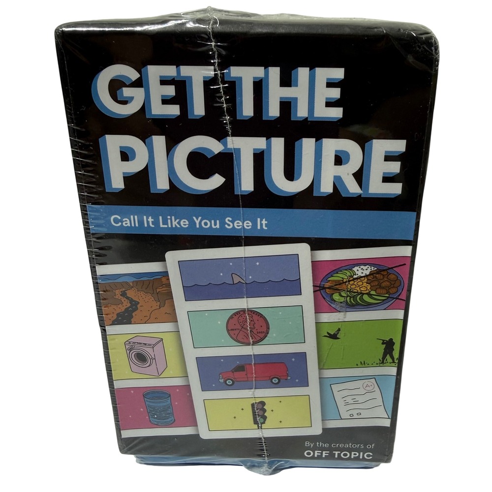 Off Topic Get The Picture Card Game 400 Double Sided Cards New Sealed 2023